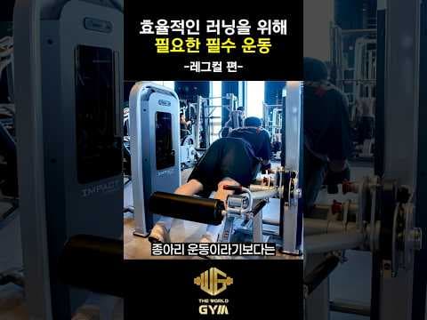 러닝 전 다리 다이어트 필수! 효과적인 레그컬 머신 운동법