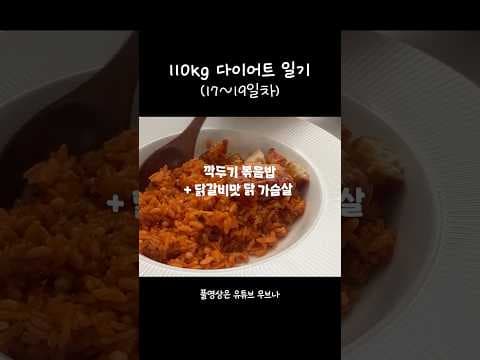 다이어트 성공! 깍두기 볶음밥 & 단백질 쉐이크 간편 식단 후기