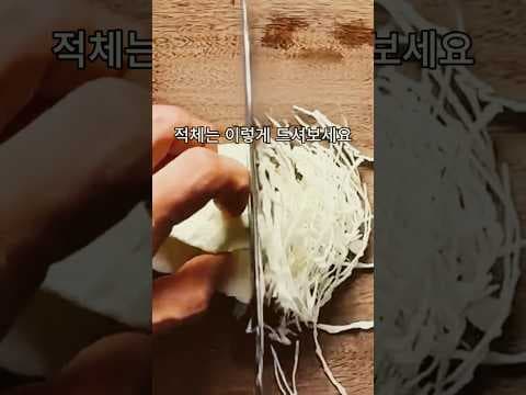 마요네즈 없이 만드는 양배추 적채 다이어트 식단 레시피
